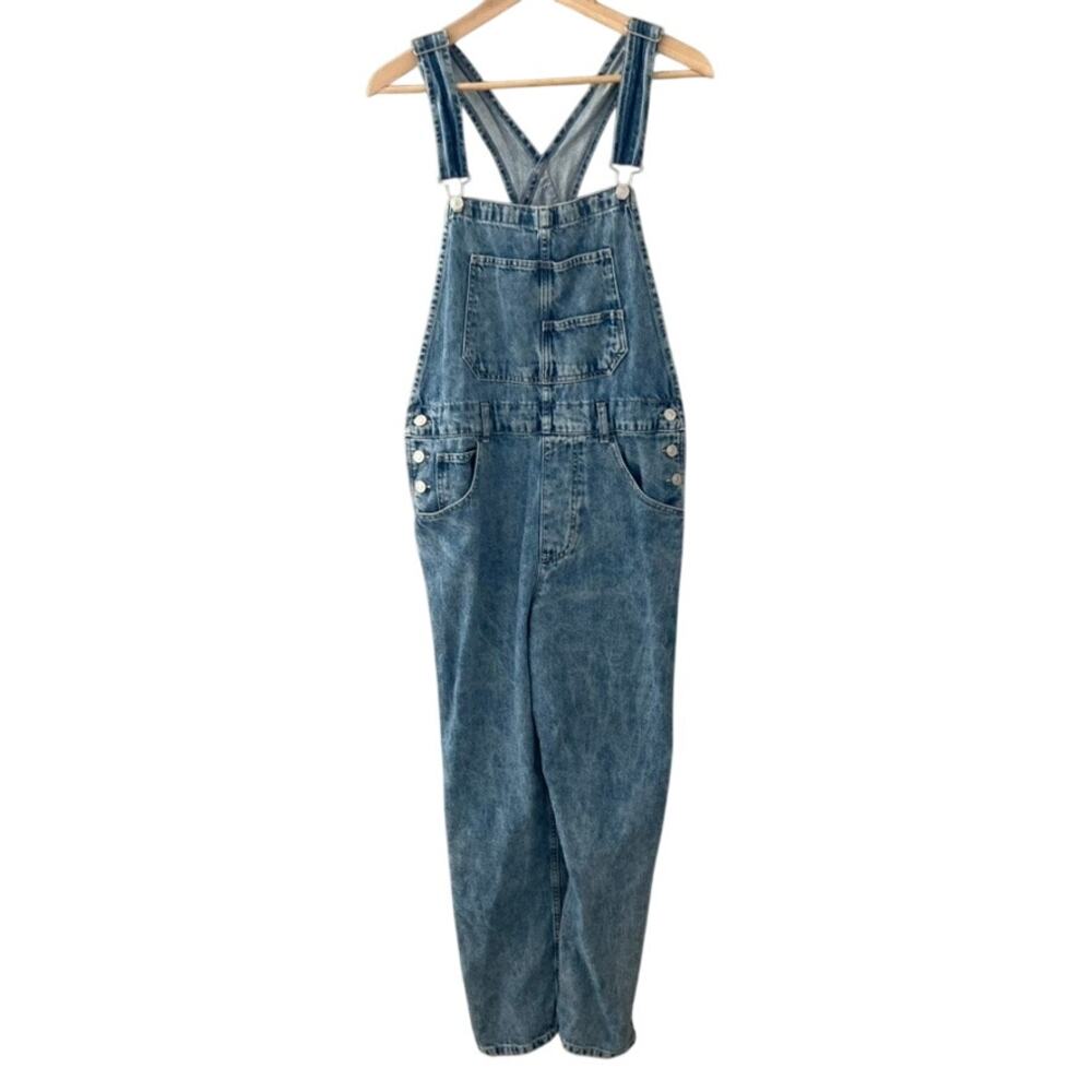 We the Free x Free People Ziggy Straight Leg Denim Overall Medium